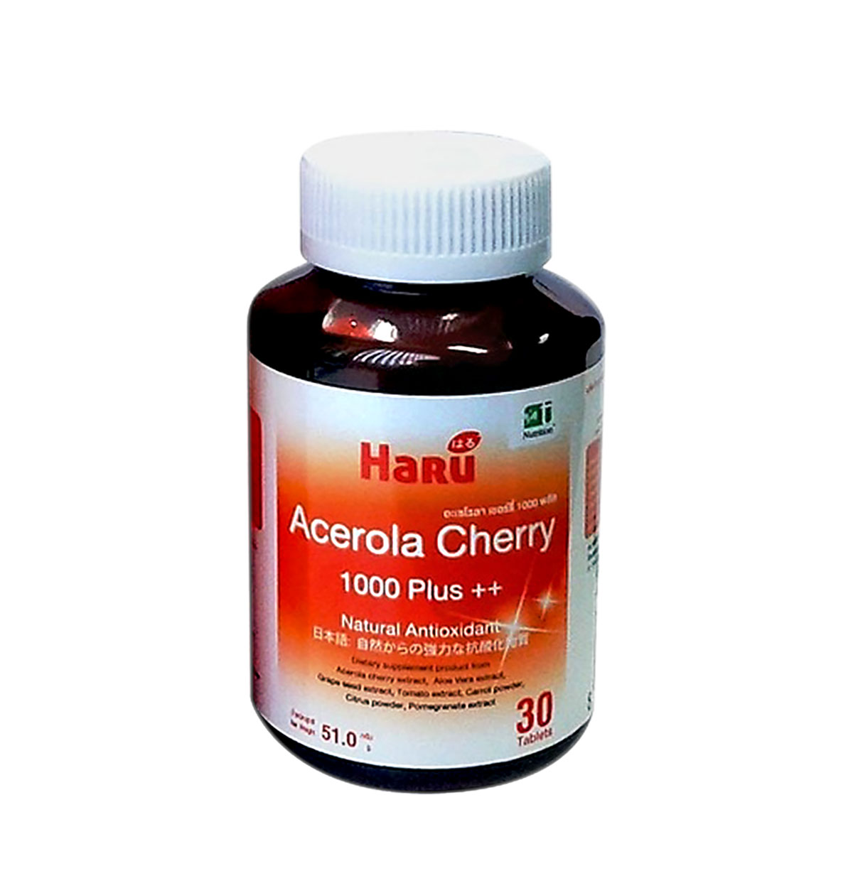 Haru Acerola Cherry 1000 Plus++ , 30 Capsules
