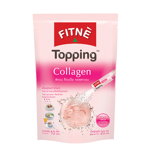 FITNE' Topping Collagen Dietary Supplement Product 2g.x10 Sticks