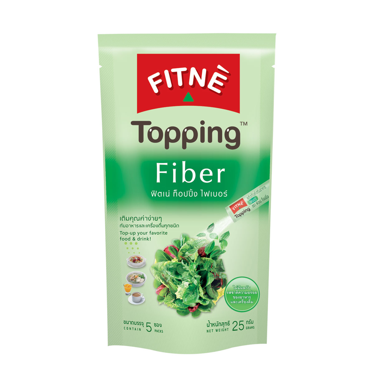 FITNE' Topping Fiber Dietary Supplement Product 5g.x5 Sticks