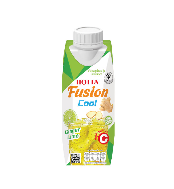 NEW! HOTTA Fusion Cool Ginger juice with Grape juice and Lime Juice 250 ml. (Ready to Drink)