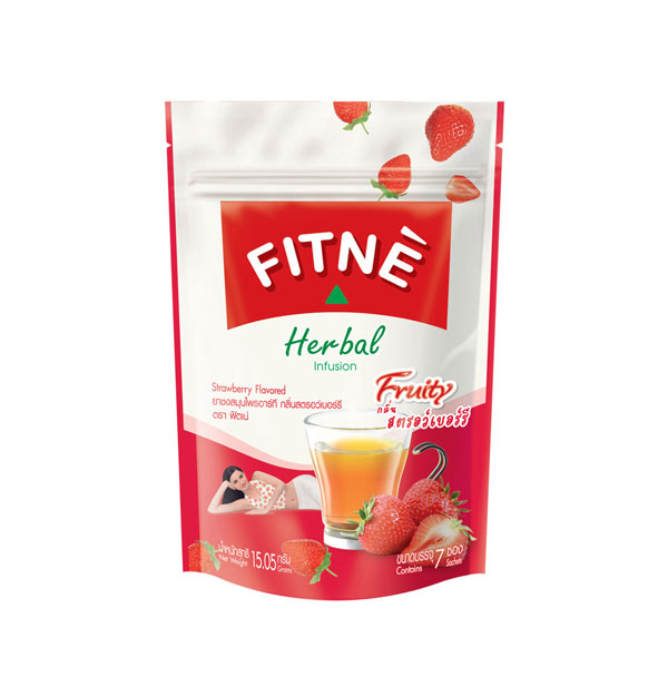 FITNE' RT Herbal Infusion Strawberry Flavored 2.15g.x7 Sachets